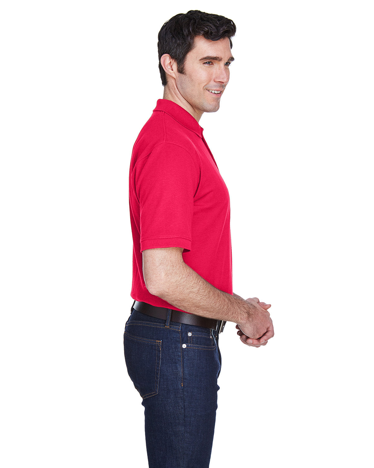 UltraClub Men's Whisper Piqué Polo