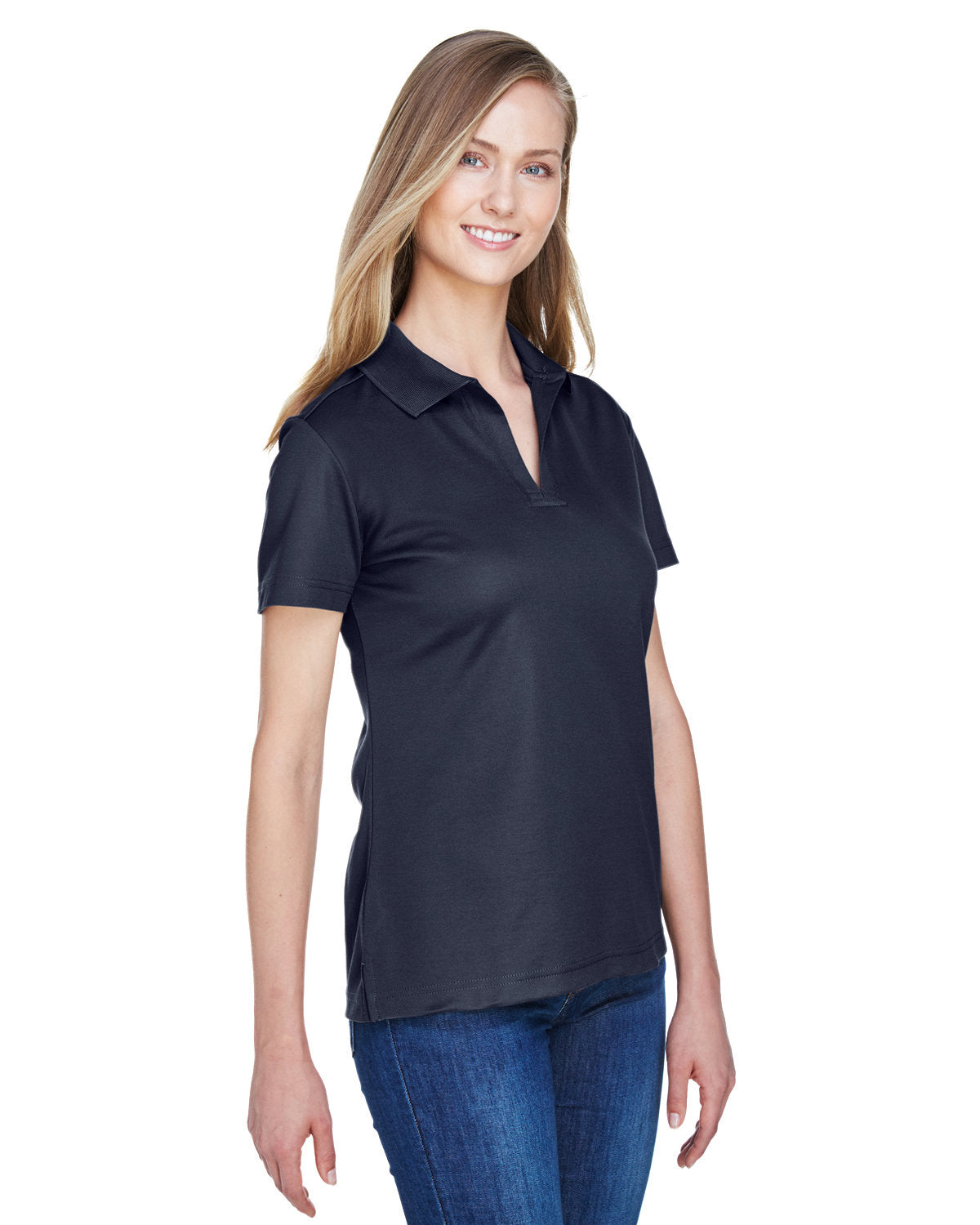 Devon & Jones CrownLux Performance Ladies' Plaited Polo