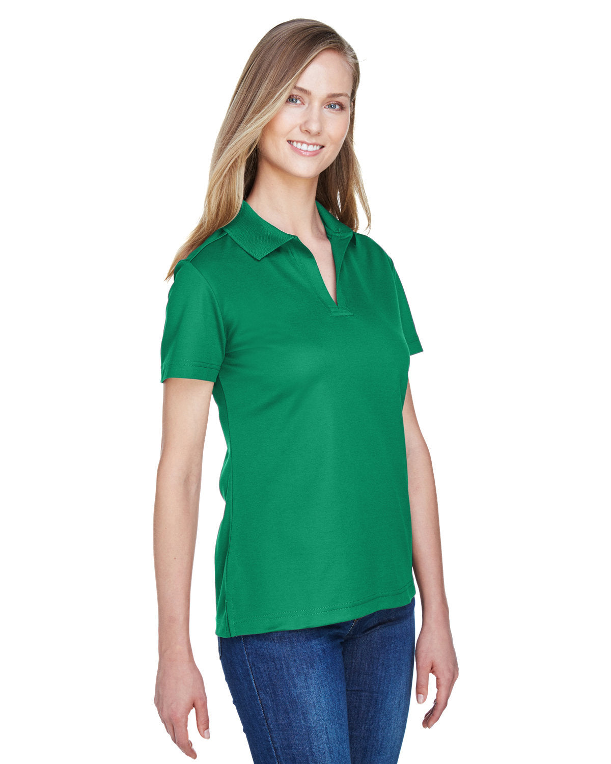 Devon & Jones CrownLux Performance Ladies' Plaited Polo
