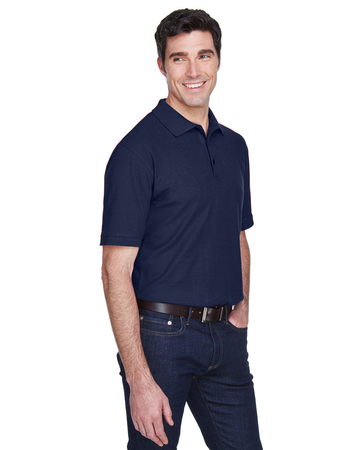 UltraClub Men's Whisper Piqué Polo