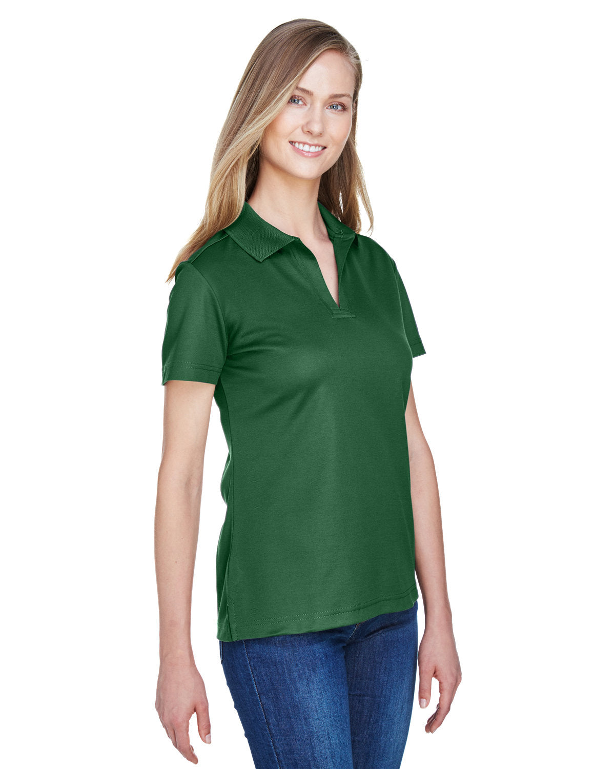 Devon & Jones CrownLux Performance Ladies' Plaited Polo