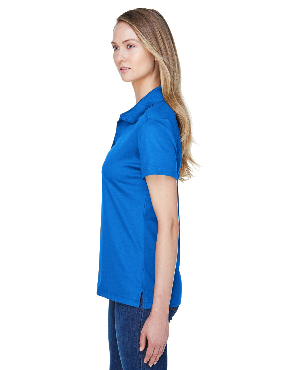 Devon & Jones CrownLux Performance Ladies' Plaited Polo