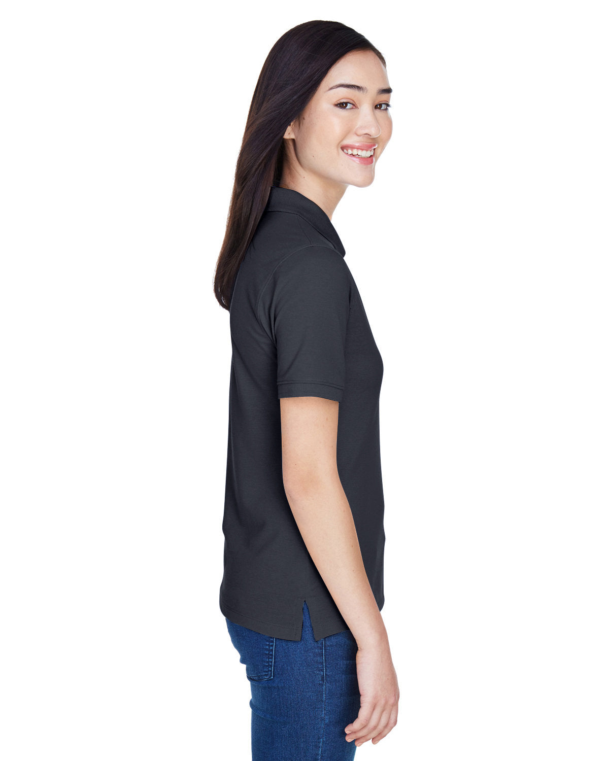 Harriton Ladies' 5.6 oz. Easy Blend Polo
