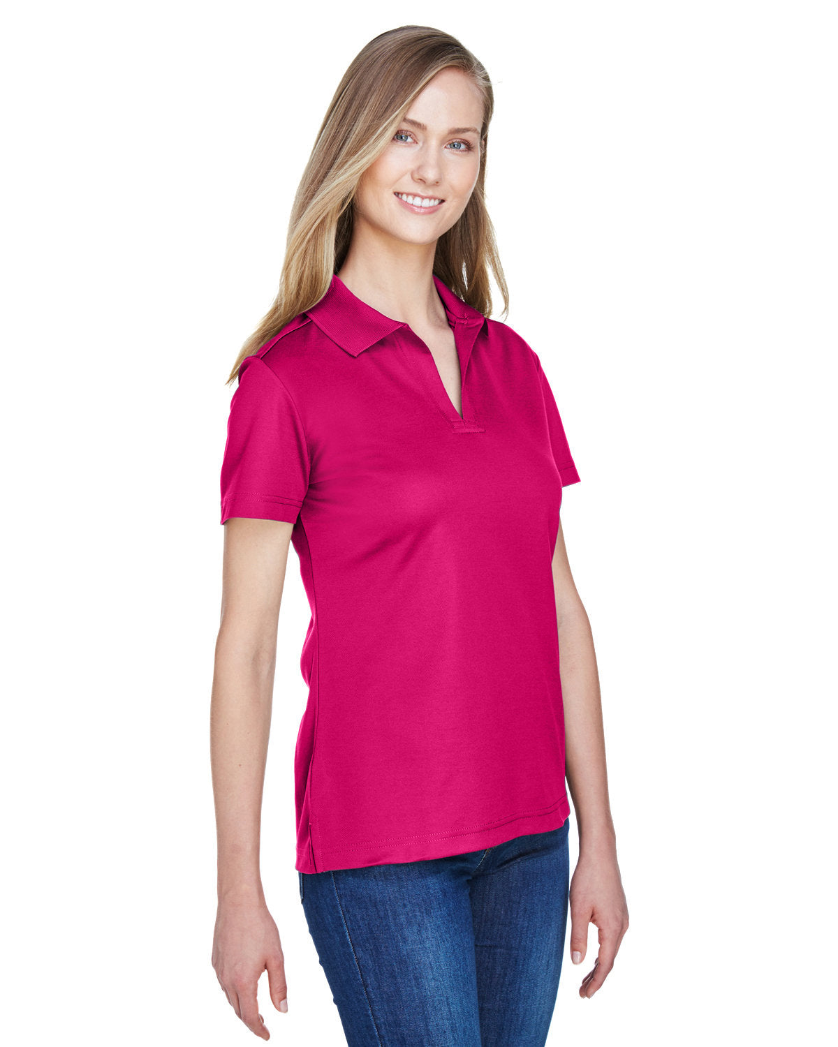 Devon & Jones CrownLux Performance Ladies' Plaited Polo