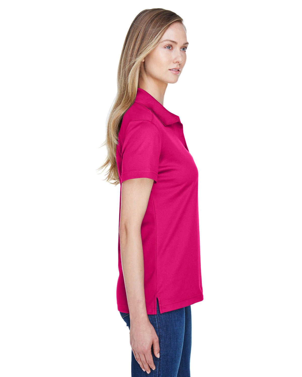 Devon & Jones CrownLux Performance Ladies' Plaited Polo