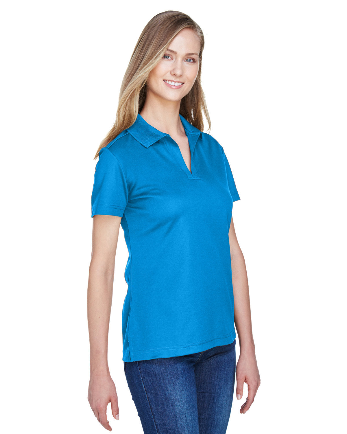 Devon & Jones CrownLux Performance Ladies' Plaited Polo