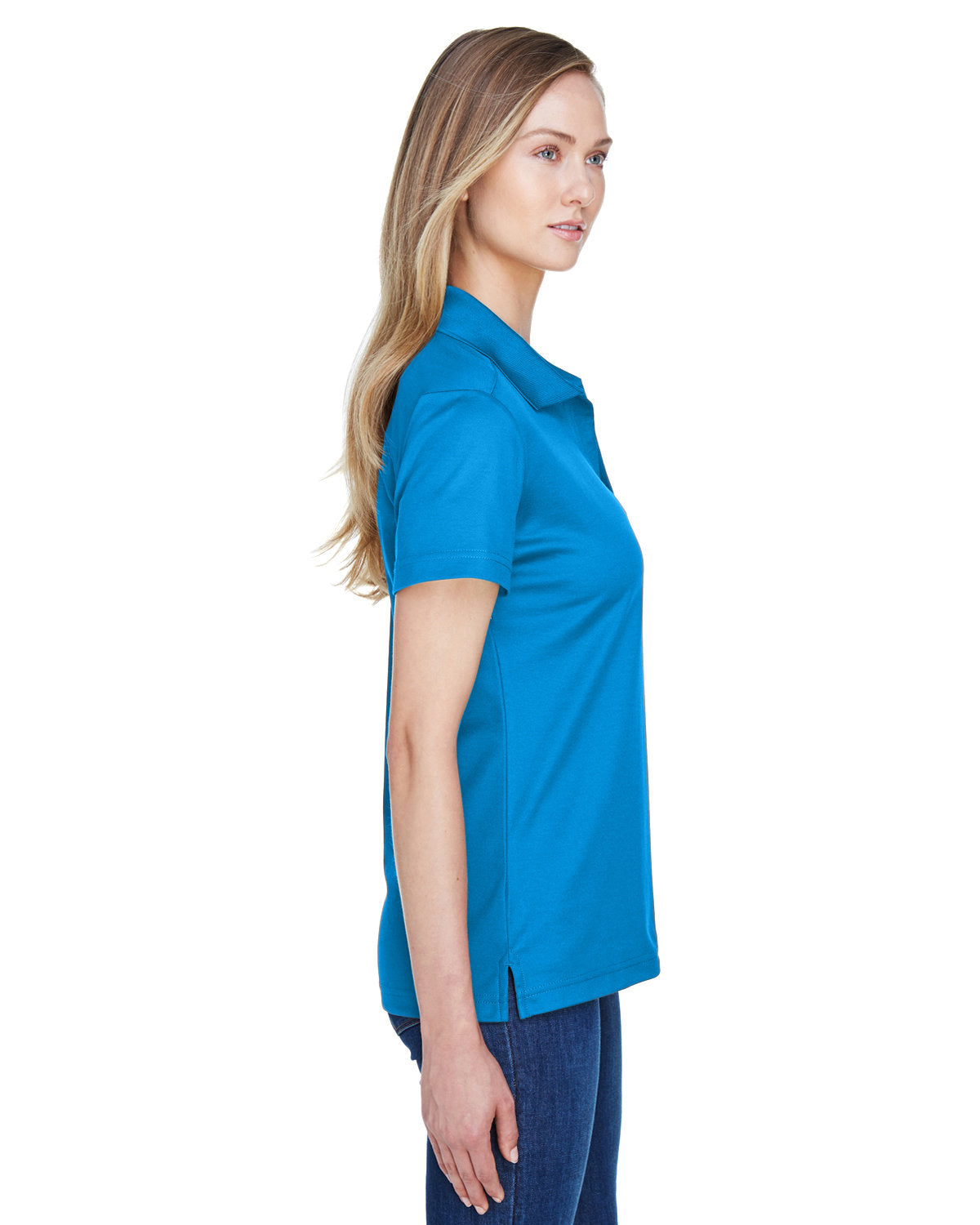 Devon & Jones CrownLux Performance Ladies' Plaited Polo