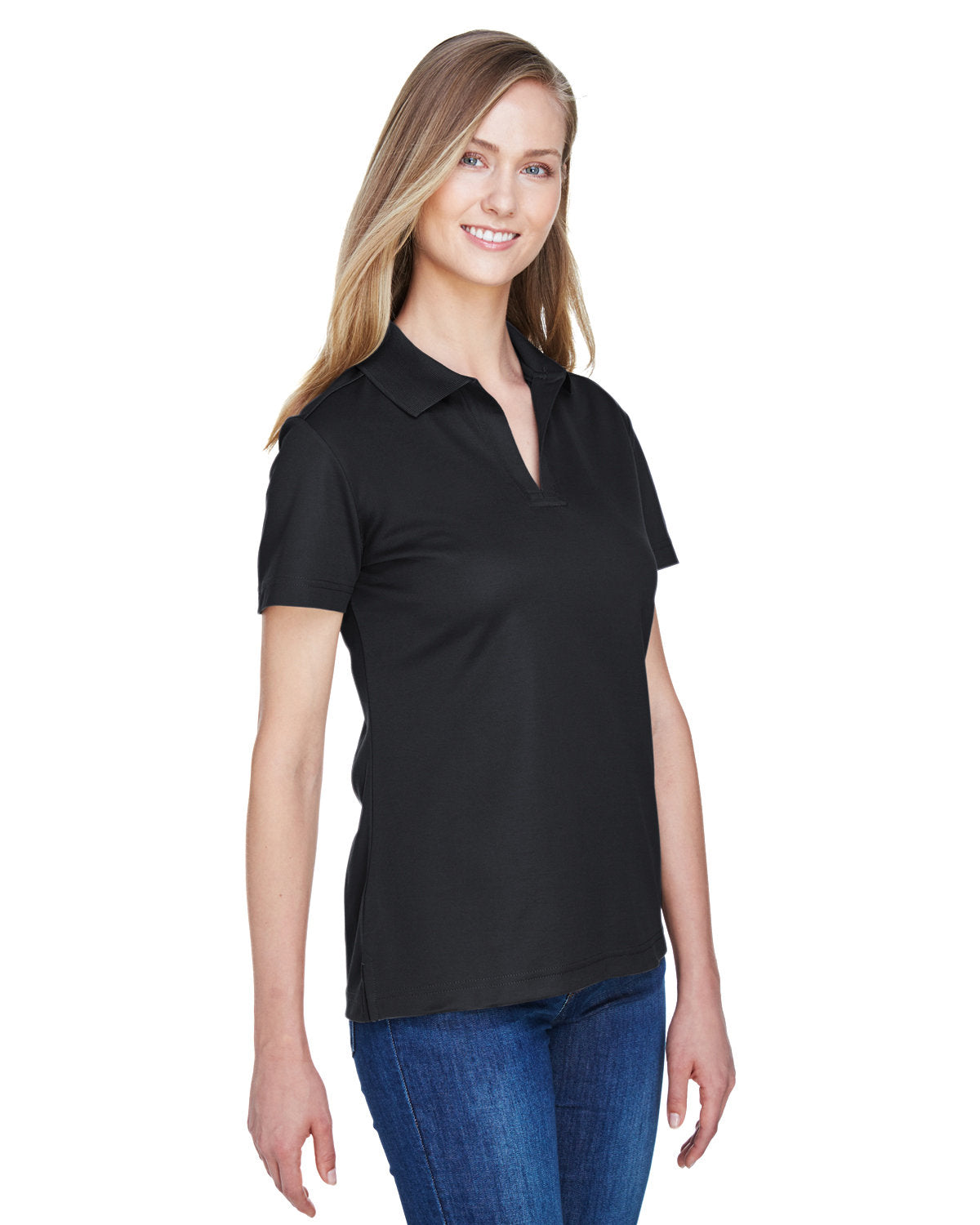 Devon & Jones CrownLux Performance Ladies' Plaited Polo