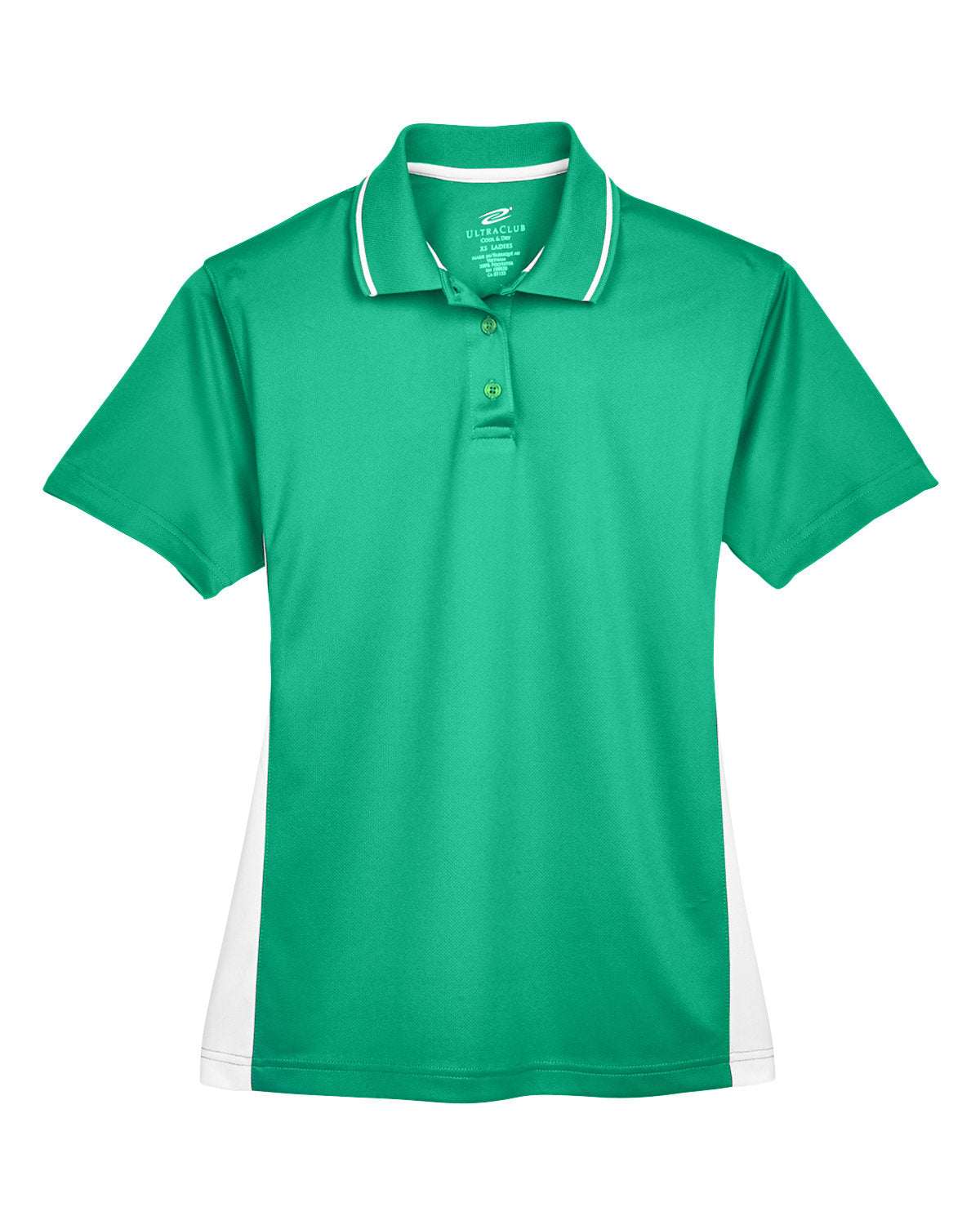UltraClub Ladies' Cool & Dry Sport Two-Tone Polo UltraClub