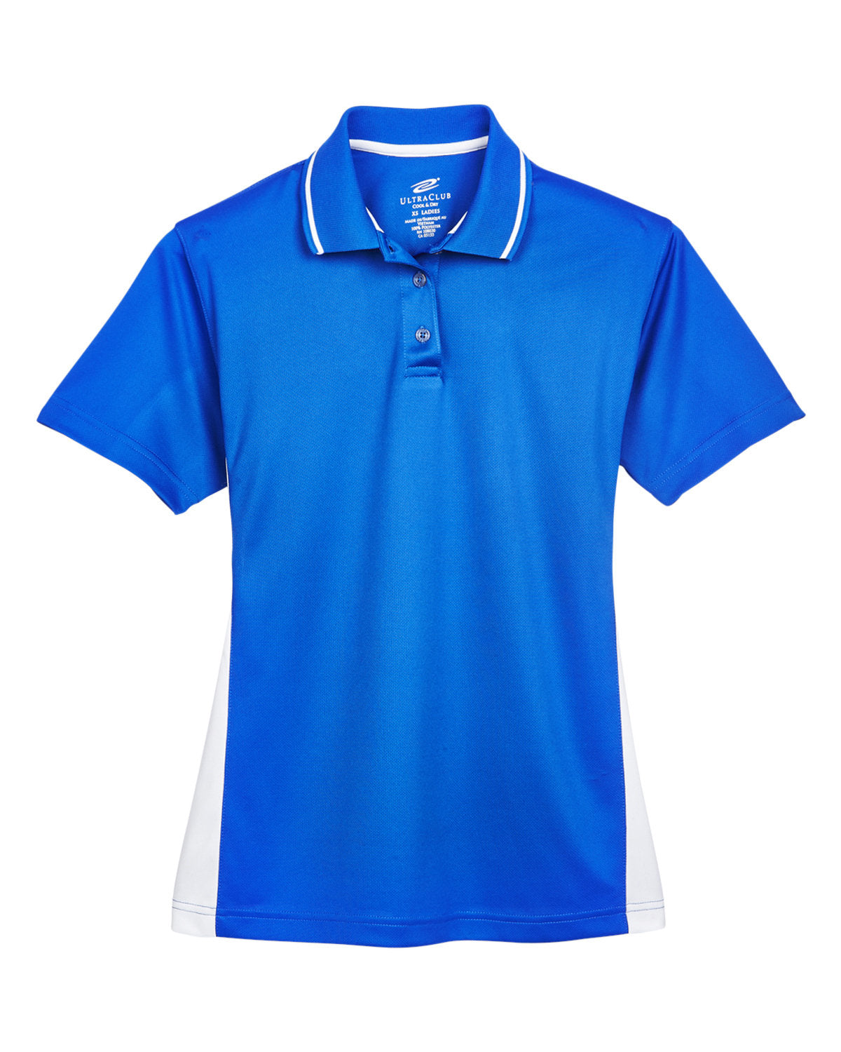 UltraClub Ladies' Cool & Dry Sport Two-Tone Polo UltraClub