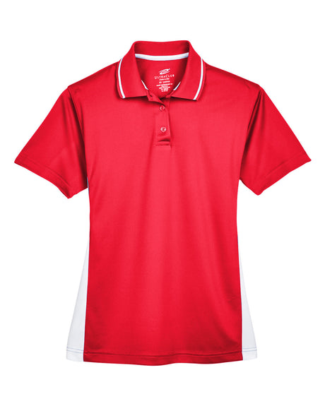 UltraClub Ladies' Cool & Dry Sport Two-Tone Polo UltraClub