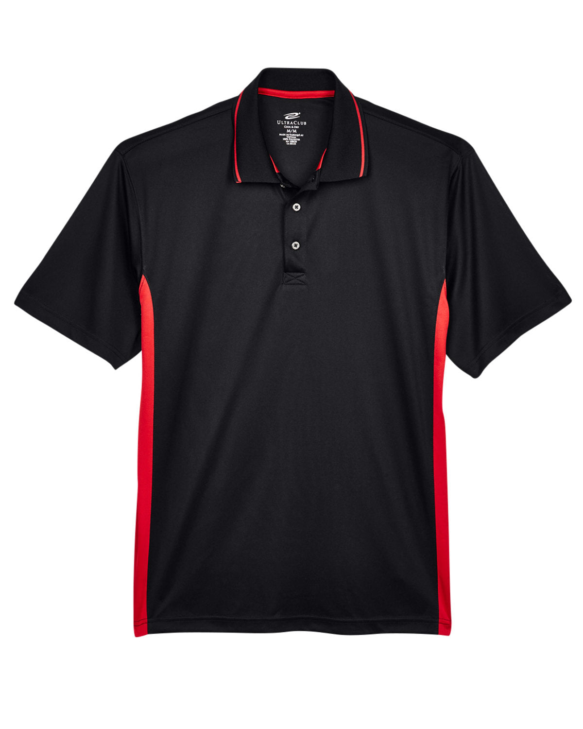 UltraClub Men's Cool & Dry Sport Two-Tone Polo Mens Apparel Shirts & Tops