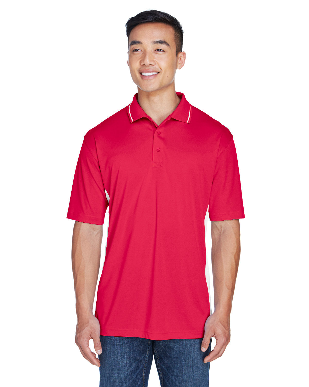 UltraClub Men's Cool & Dry Sport Two-Tone Polo Mens Apparel Shirts & Tops