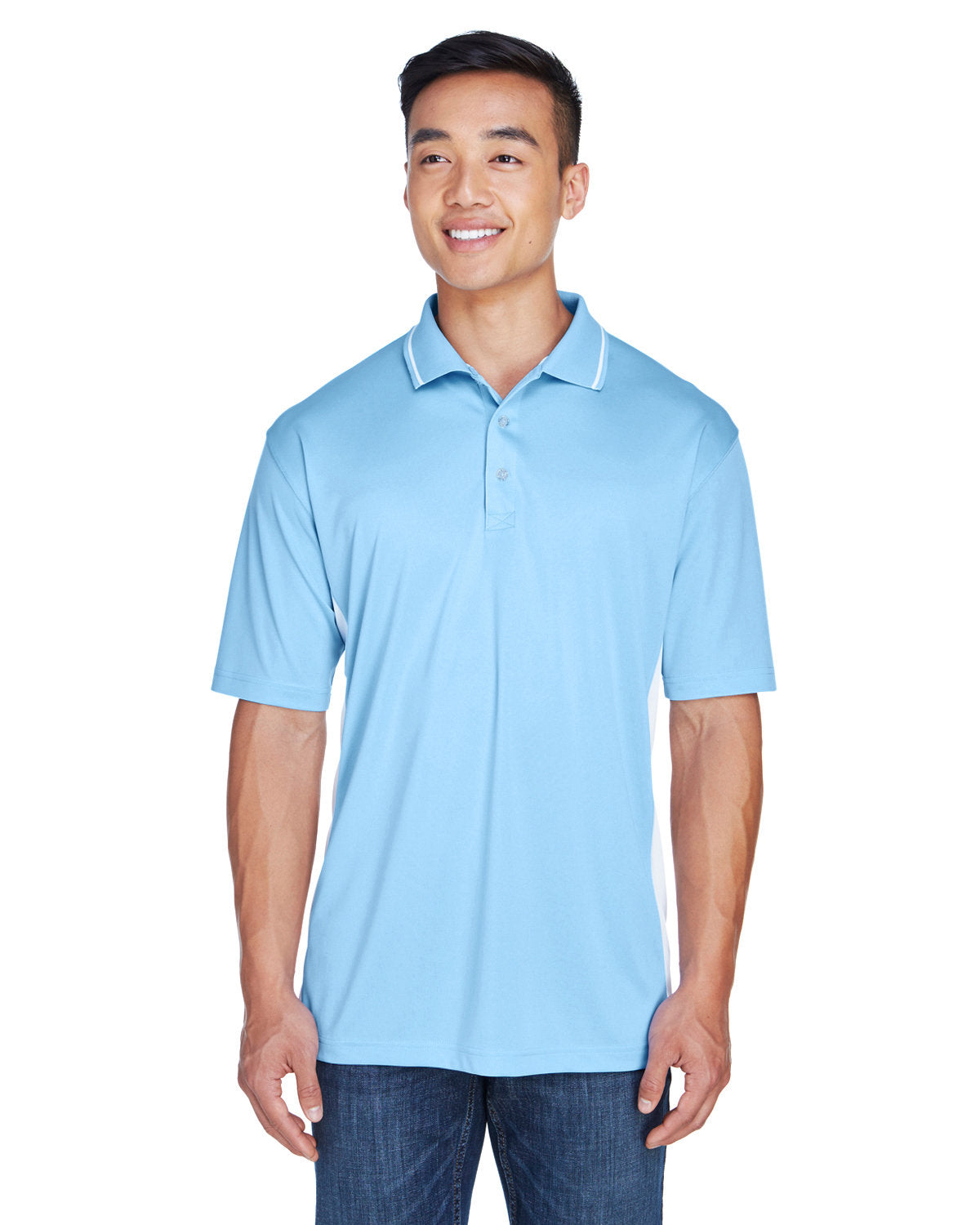 UltraClub Men's Cool & Dry Sport Two-Tone Polo Mens Apparel Shirts & Tops