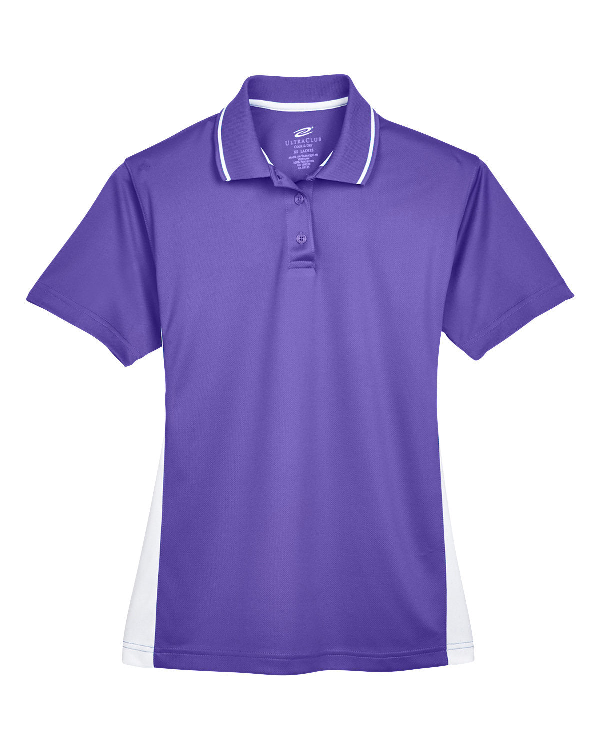 UltraClub Ladies' Cool & Dry Sport Two-Tone Polo UltraClub