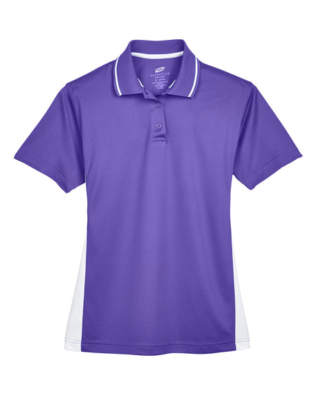 UltraClub Ladies' Cool & Dry Sport Two-Tone Polo UltraClub