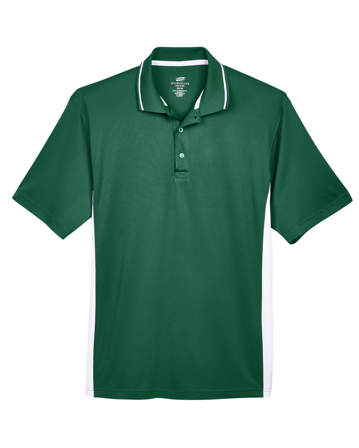 UltraClub Men's Cool & Dry Sport Two-Tone Polo Mens Apparel Shirts & Tops