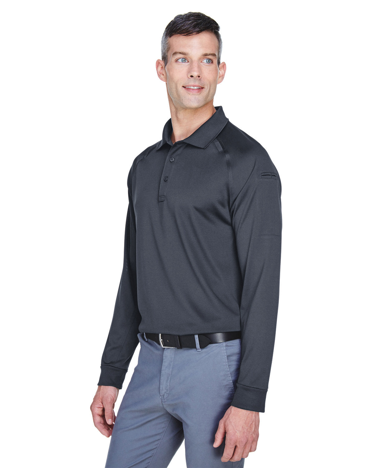 Harriton Men's Advantage Snag Protection Plus Long-Sleeve Tactical Polo Harriton