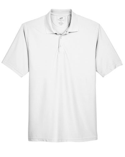 UltraClub Men's Cool & Dry Elite Tonal Stripe Performance Polo