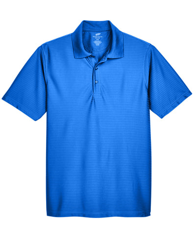 UltraClub Men's Cool & Dry Elite Tonal Stripe Performance Polo