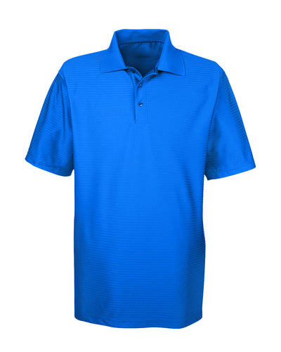 UltraClub Men's Cool & Dry Elite Tonal Stripe Performance Polo
