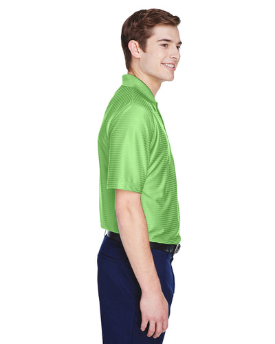 UltraClub Men's Cool & Dry Elite Tonal Stripe Performance Polo