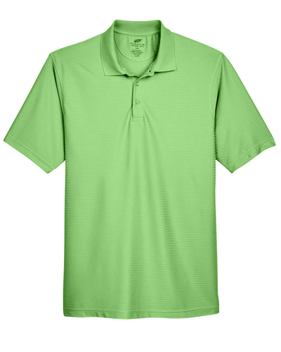 UltraClub Men's Cool & Dry Elite Tonal Stripe Performance Polo