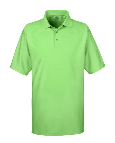 UltraClub Men's Cool & Dry Elite Tonal Stripe Performance Polo