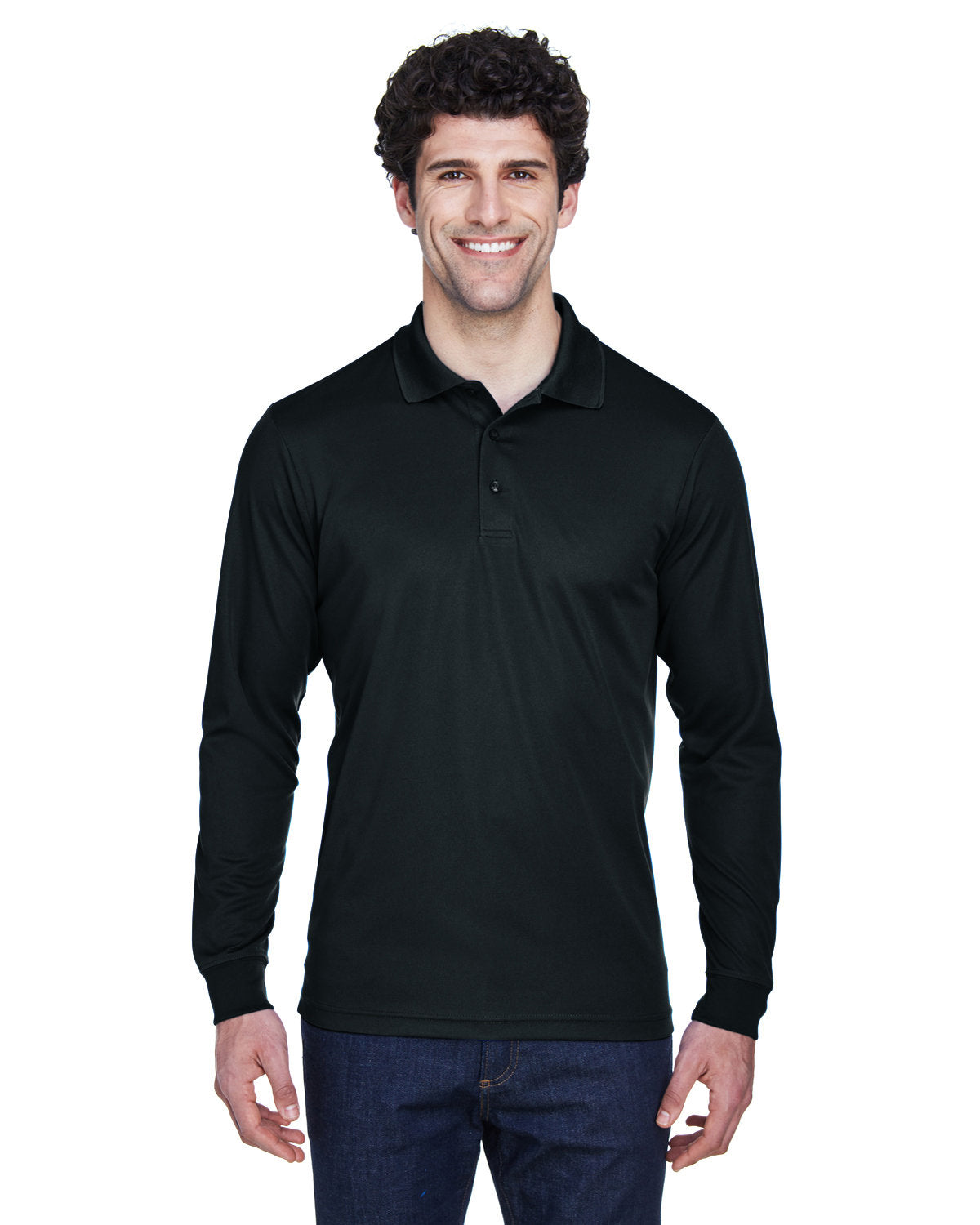 CORE365 Men's Pinnacle Performance Long-Sleeve Piqué Polo CORE365