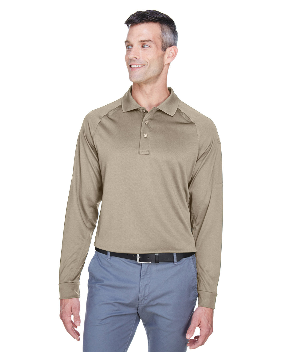 Harriton Men's Advantage Snag Protection Plus Long-Sleeve Tactical Polo Harriton