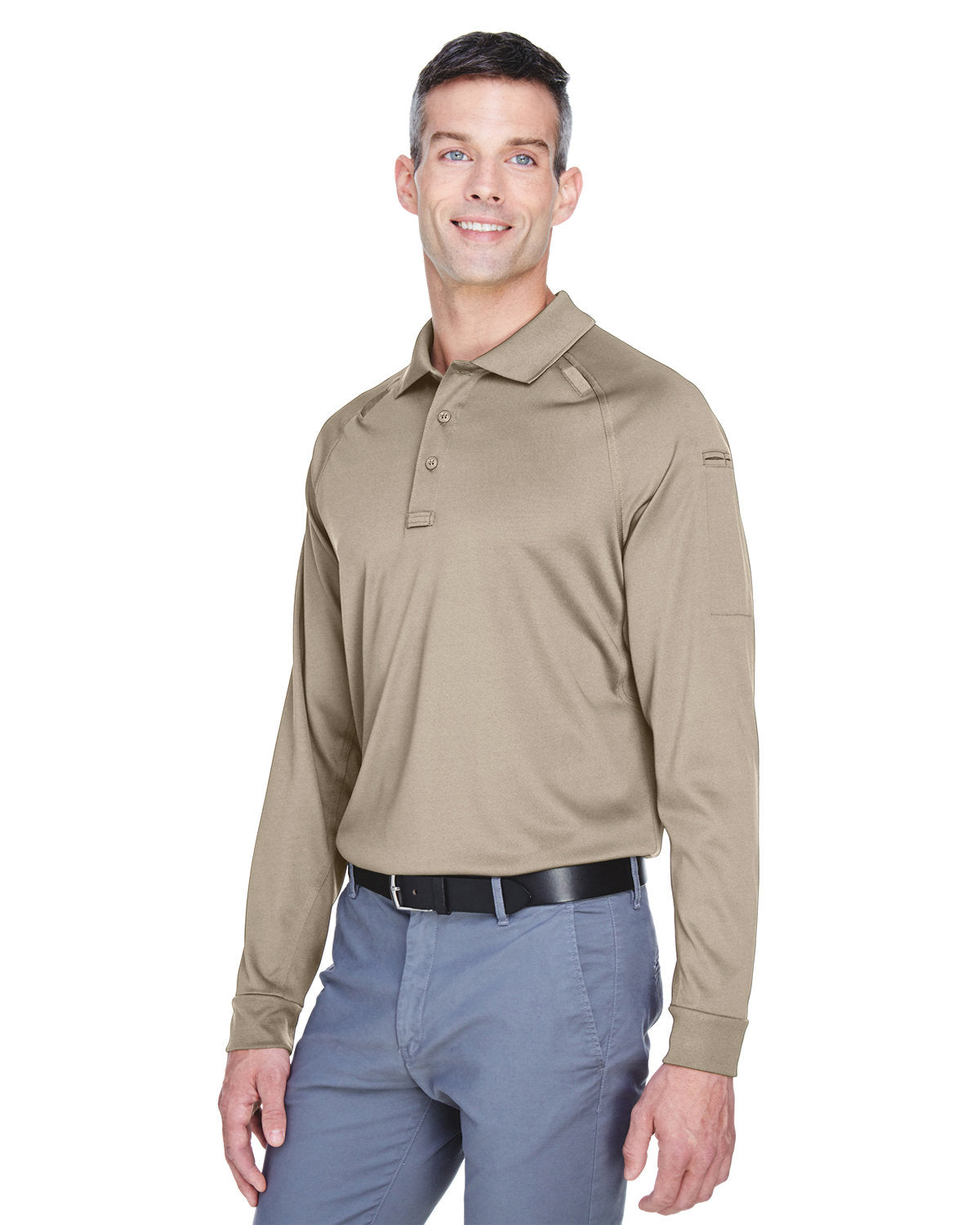 Harriton Men's Advantage Snag Protection Plus Long-Sleeve Tactical Polo Harriton