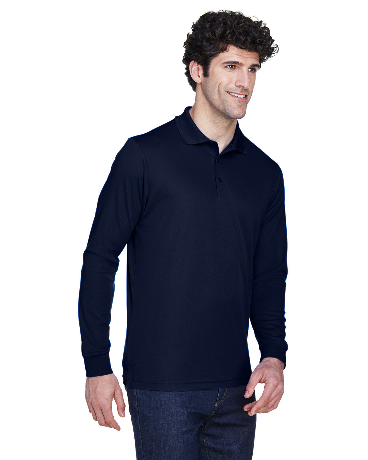 CORE365 Men's Pinnacle Performance Long-Sleeve Piqué Polo CORE365