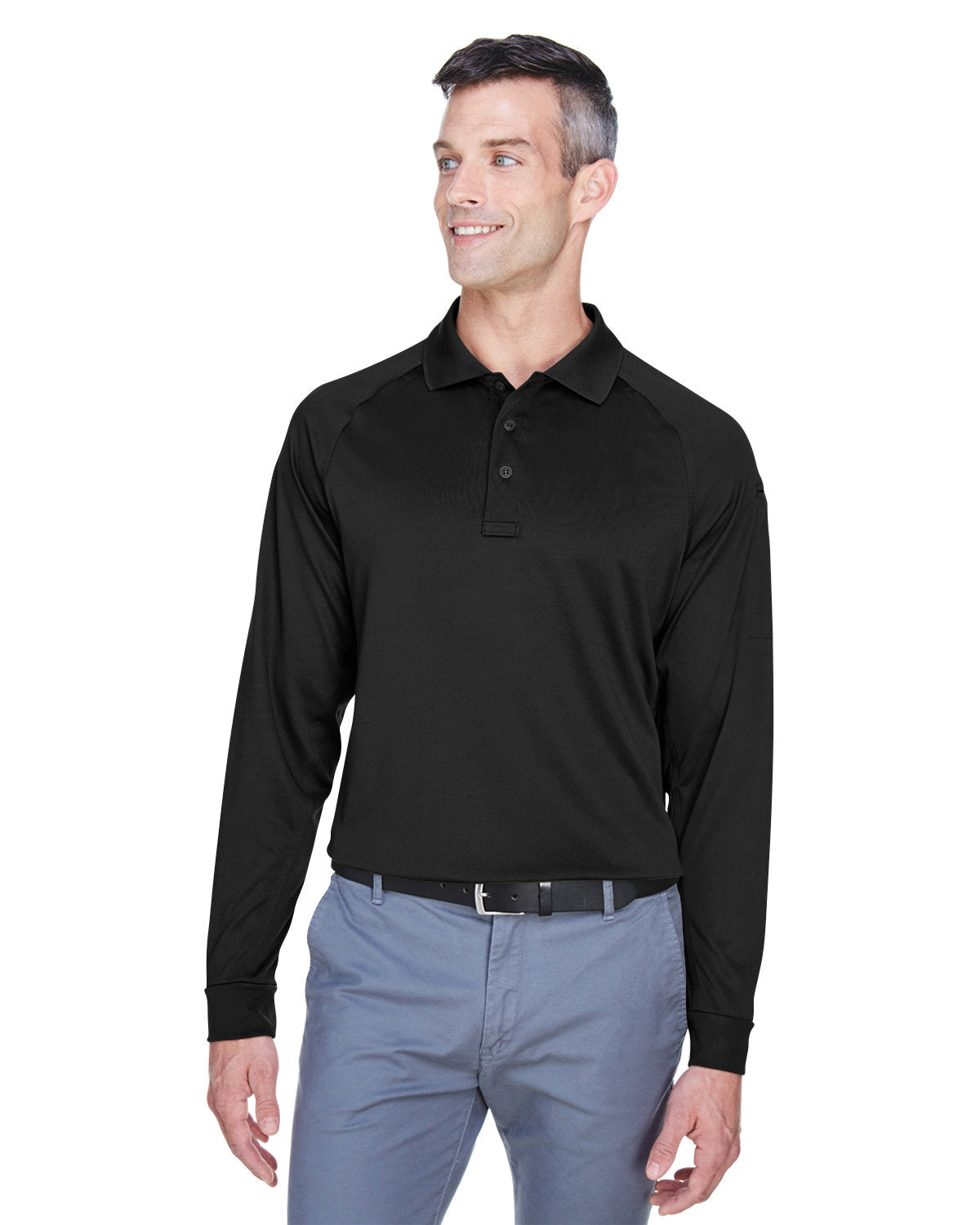 Harriton Men's Advantage Snag Protection Plus Long-Sleeve Tactical Polo Harriton