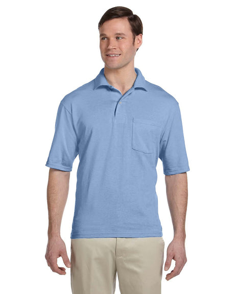 JERZEES Men's SpotShield™ 50/50 Polo with Pocket JERZEES