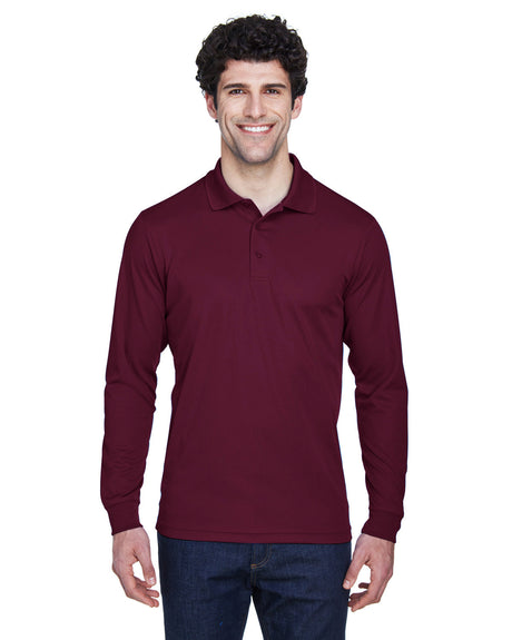 CORE365 Men's Pinnacle Performance Long-Sleeve Piqué Polo Mens Apparel Shirts & Tops