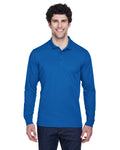CORE365 Men's Pinnacle Performance Long-Sleeve Piqué Polo CORE365