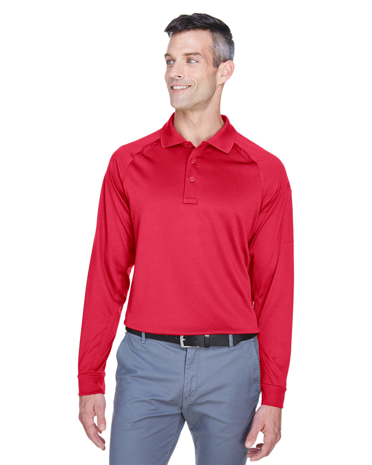 Harriton Men's Advantage Snag Protection Plus Long-Sleeve Tactical Polo Harriton