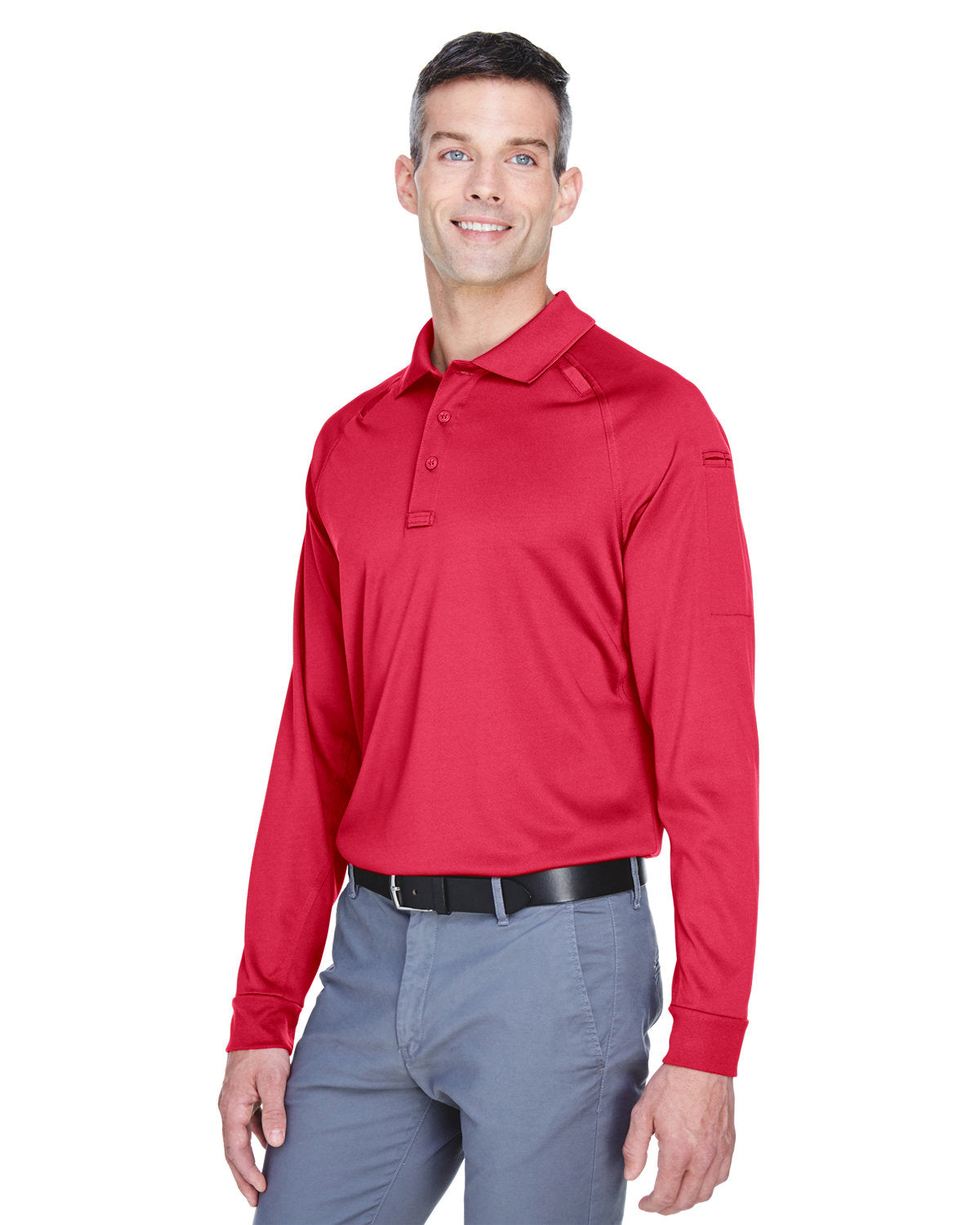 Harriton Men's Advantage Snag Protection Plus Long-Sleeve Tactical Polo Harriton
