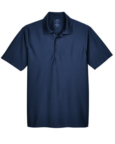 UltraClub Men's Cool & Dry Elite Tonal Stripe Performance Polo