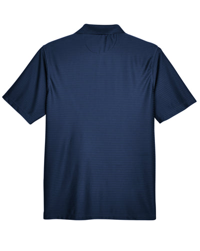 UltraClub Men's Cool & Dry Elite Tonal Stripe Performance Polo