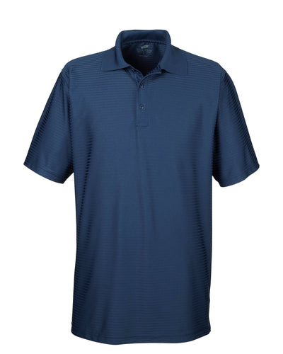 UltraClub Men's Cool & Dry Elite Tonal Stripe Performance Polo
