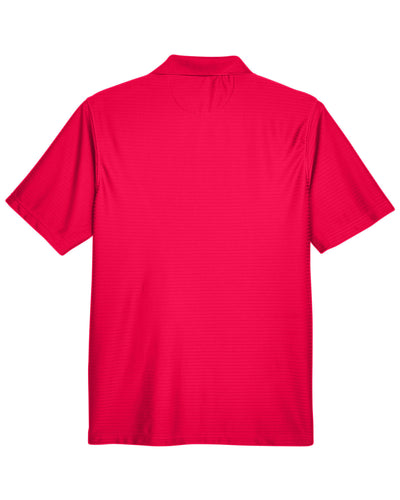UltraClub Men's Cool & Dry Elite Tonal Stripe Performance Polo