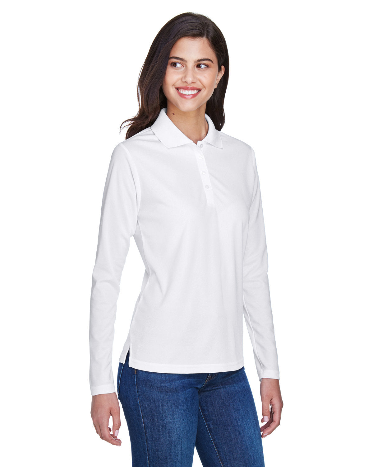 CORE365 Ladies' Pinnacle Performance Long-Sleeve Piqué Polo CORE365