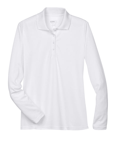 CORE365 Ladies' Pinnacle Performance Long-Sleeve Piqué Polo CORE365