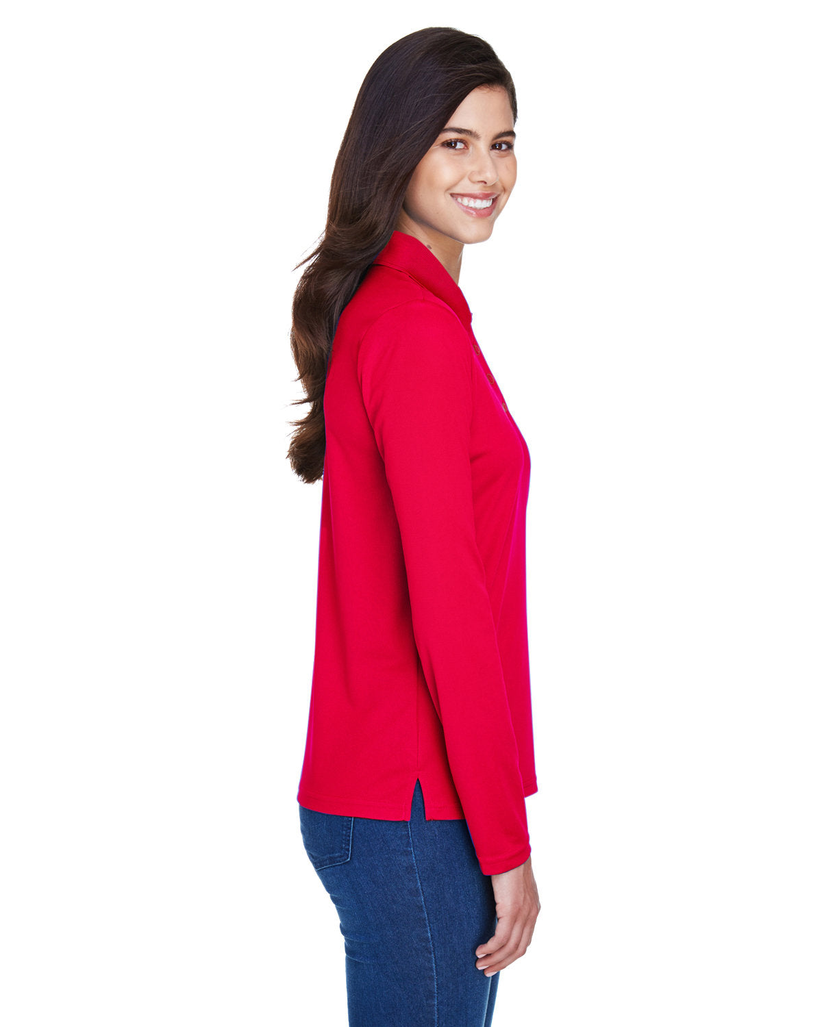 CORE365 Ladies' Pinnacle Performance Long-Sleeve Piqué Polo CORE365