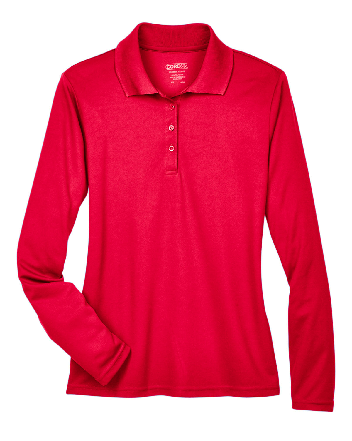 CORE365 Ladies' Pinnacle Performance Long-Sleeve Piqué Polo CORE365