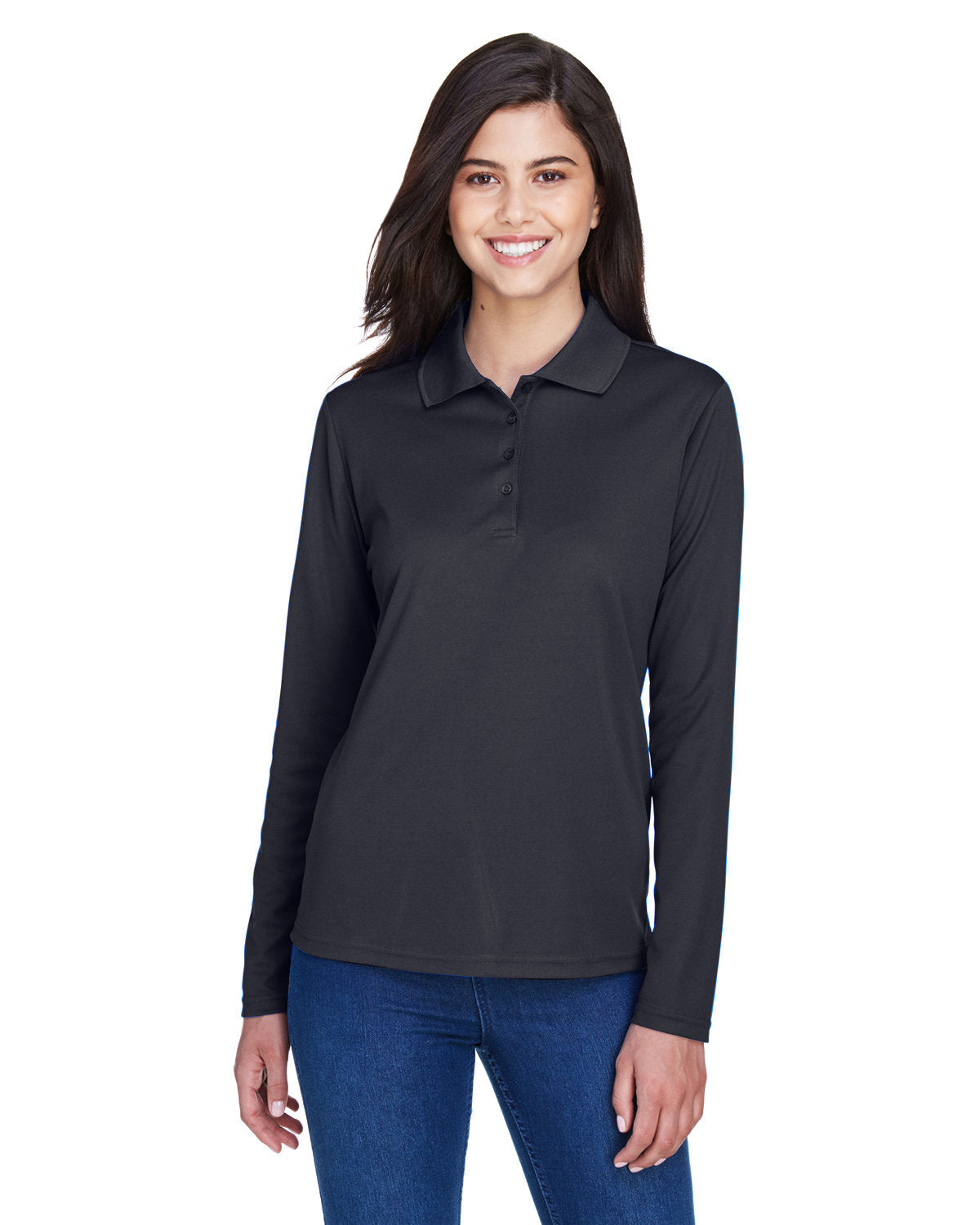 CORE365 Ladies' Pinnacle Performance Long-Sleeve Piqué Polo CORE365