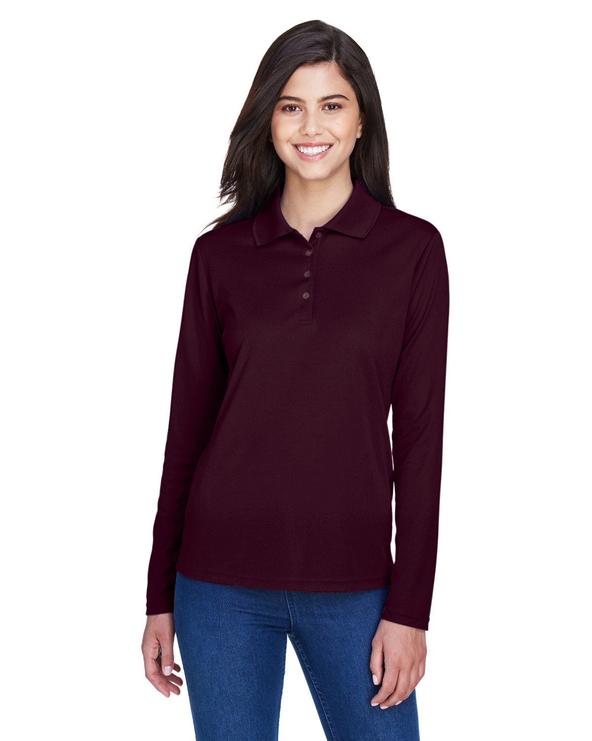 CORE365 Ladies' Pinnacle Performance Long-Sleeve Piqué Polo CORE365