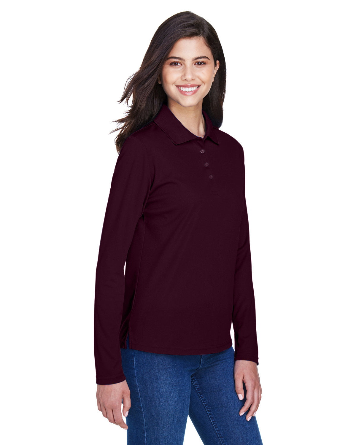 CORE365 Ladies' Pinnacle Performance Long-Sleeve Piqué Polo CORE365