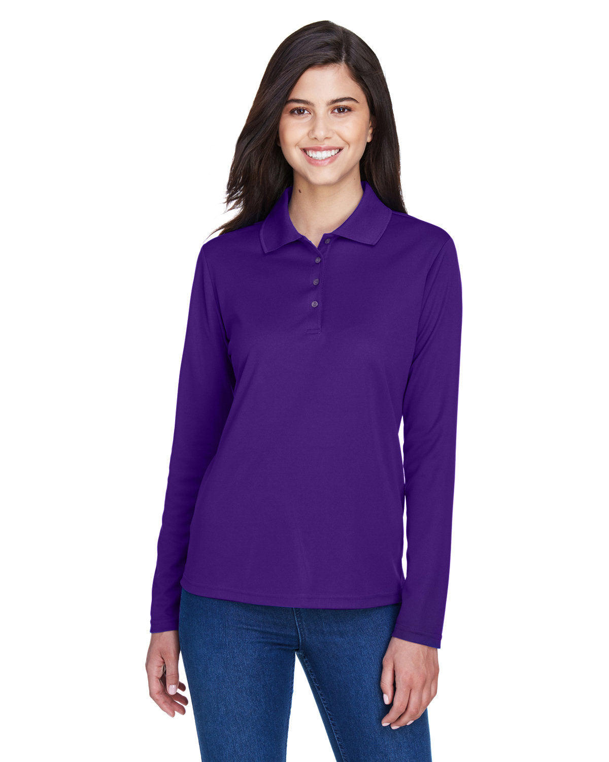 CORE365 Ladies' Pinnacle Performance Long-Sleeve Piqué Polo CORE365